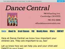 Tablet Screenshot of dancecentraloh.com